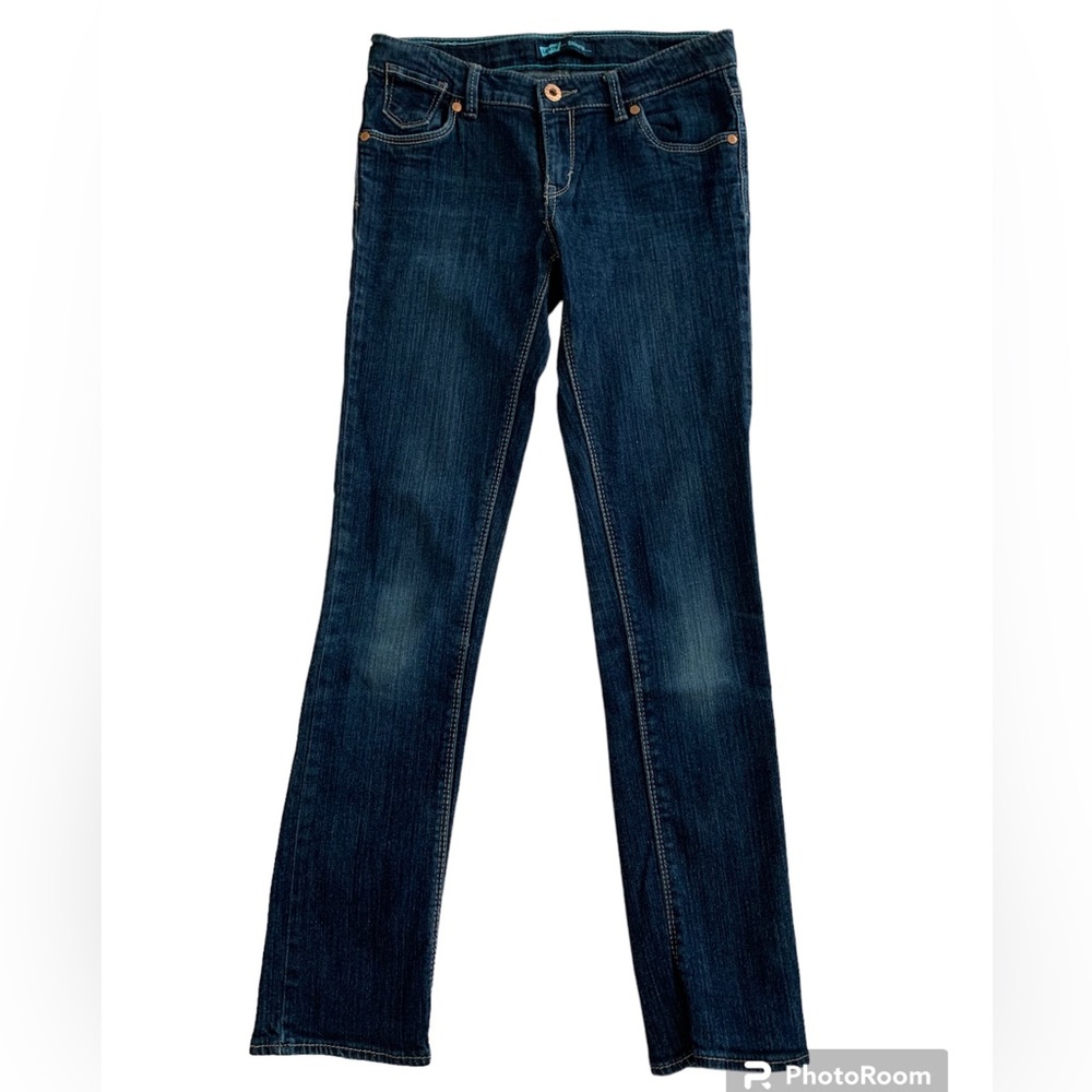Levi’s Jeans Girls Size 12R Dark Blue Wash Skinny Fit Adjustable Waist Red Tab